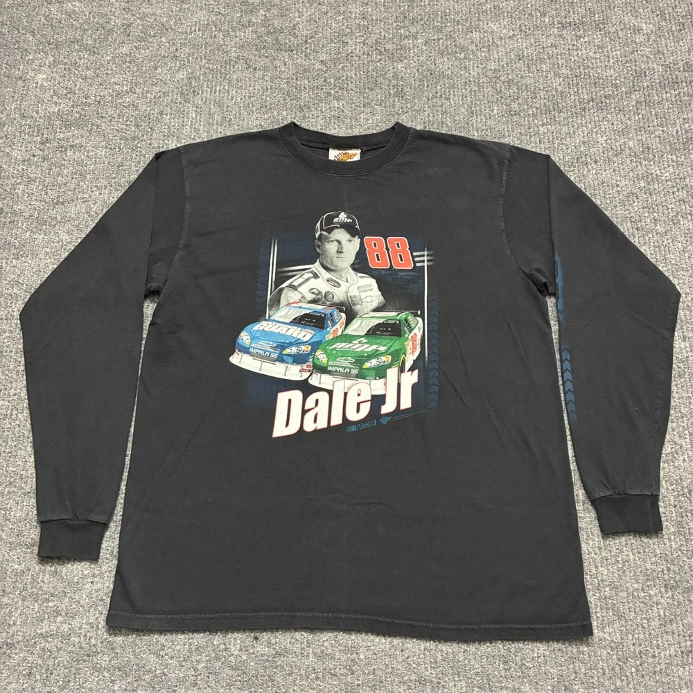 Winners Circle Dale Jr NASCAR Mens Long Sleeve Shirt Size L‎ Y2K Racing